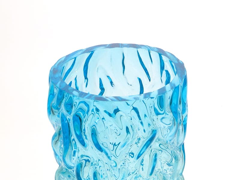 Vase Pieniek, azure, glass, 1970s - 388891
