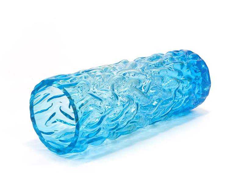Vase Pieniek, azure, glass, 1970s - 388889