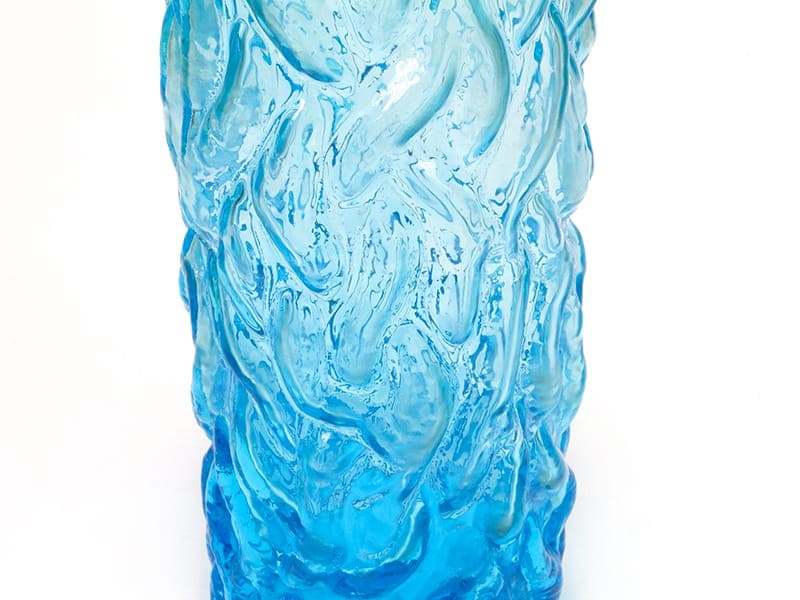 Vase Pieniek, azure, glass, 1970s - 388892