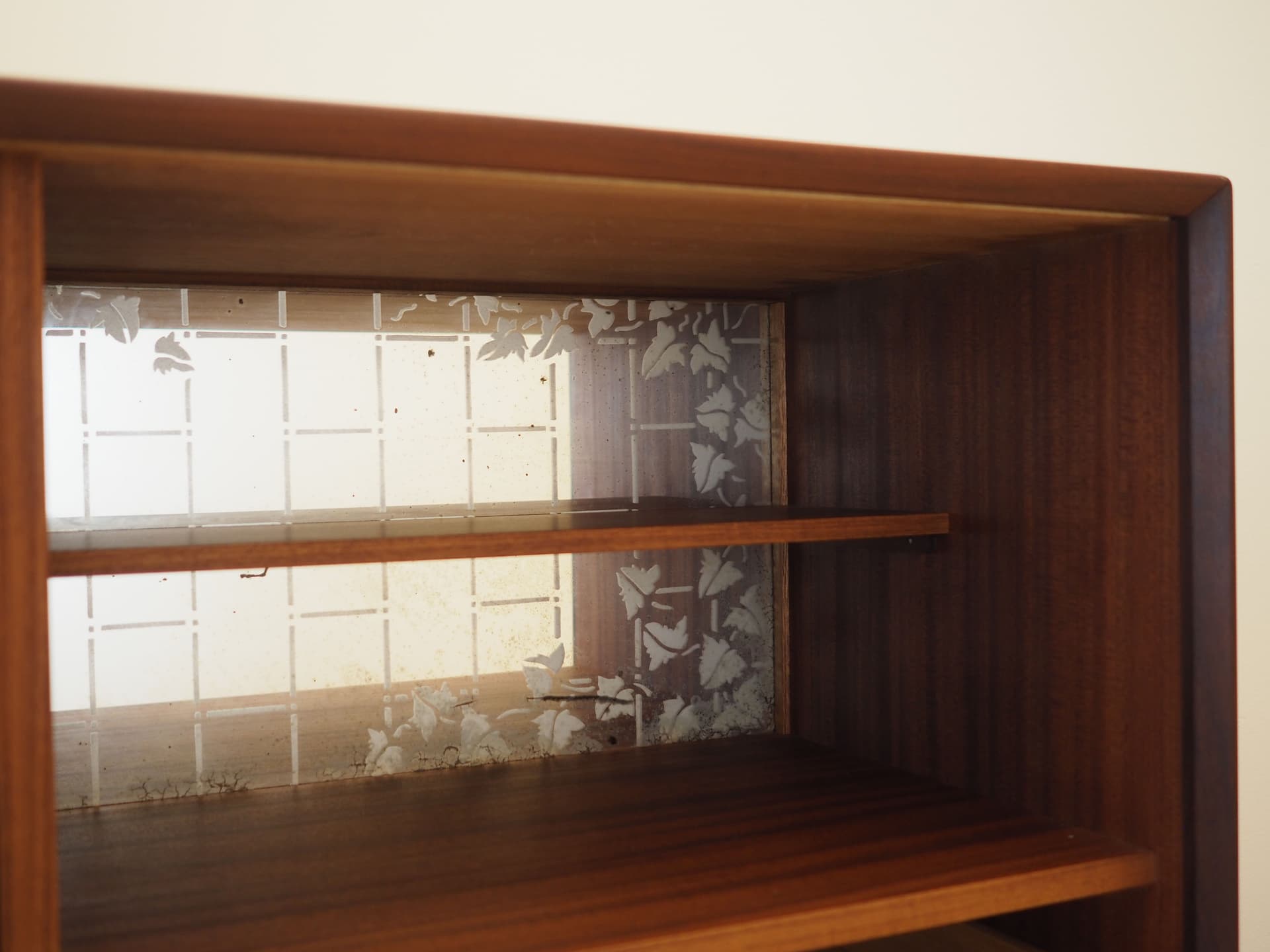 Highboard, brown teak, Denmark, 1960s. - 388995