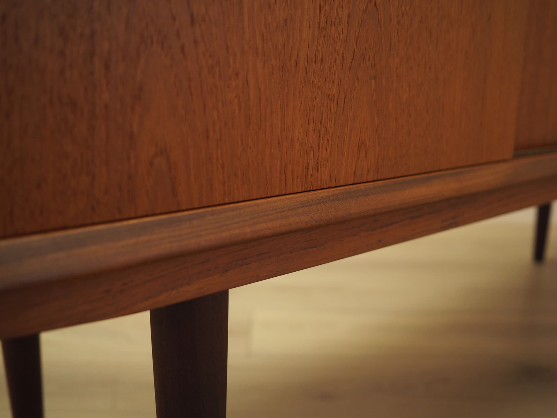 Highboard, brown teak, Denmark, 1960s. - 388996