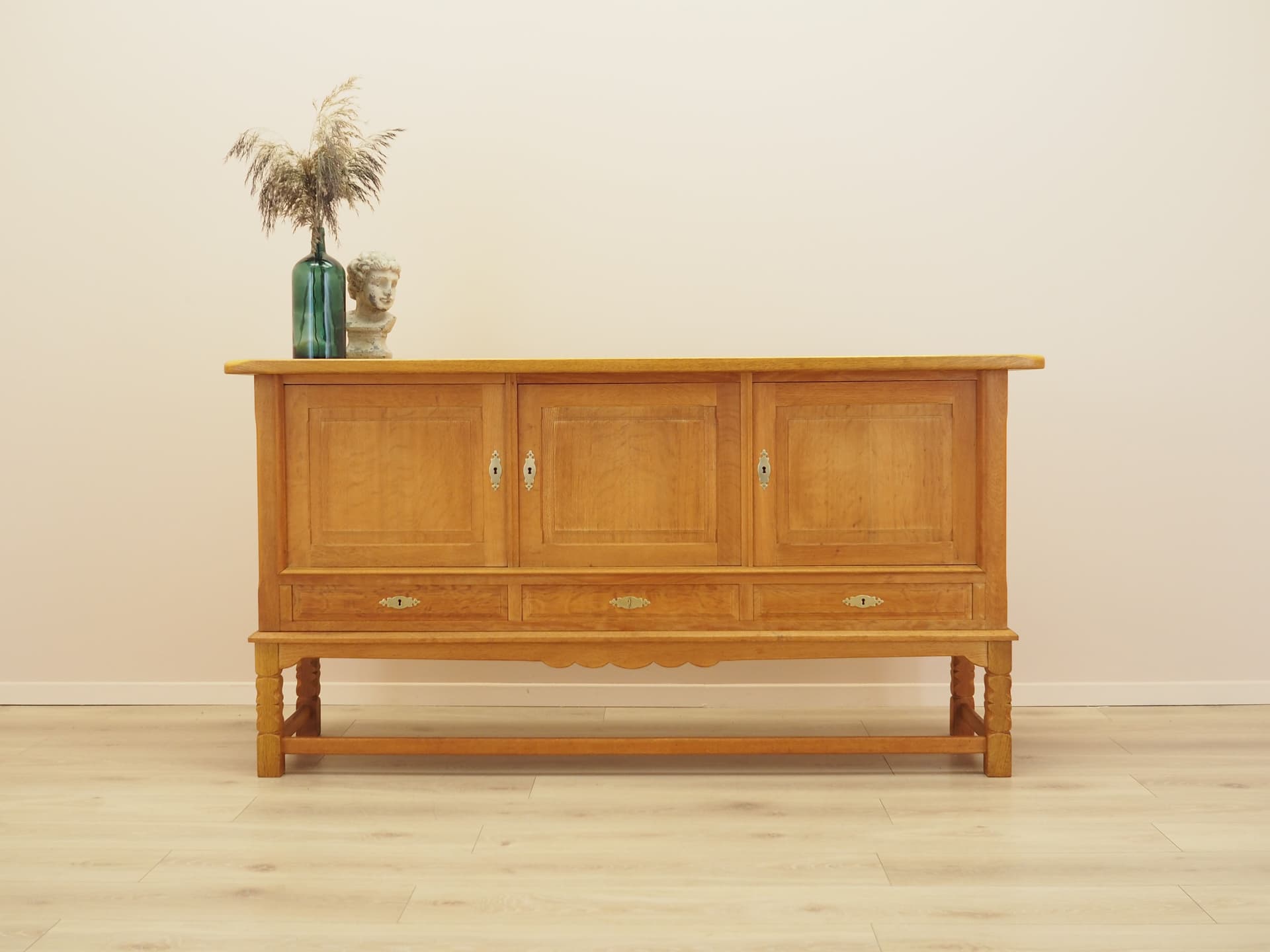 Sideboard, brown oak, by H. Kjærnulf, Denmark, 1960s. - 389006