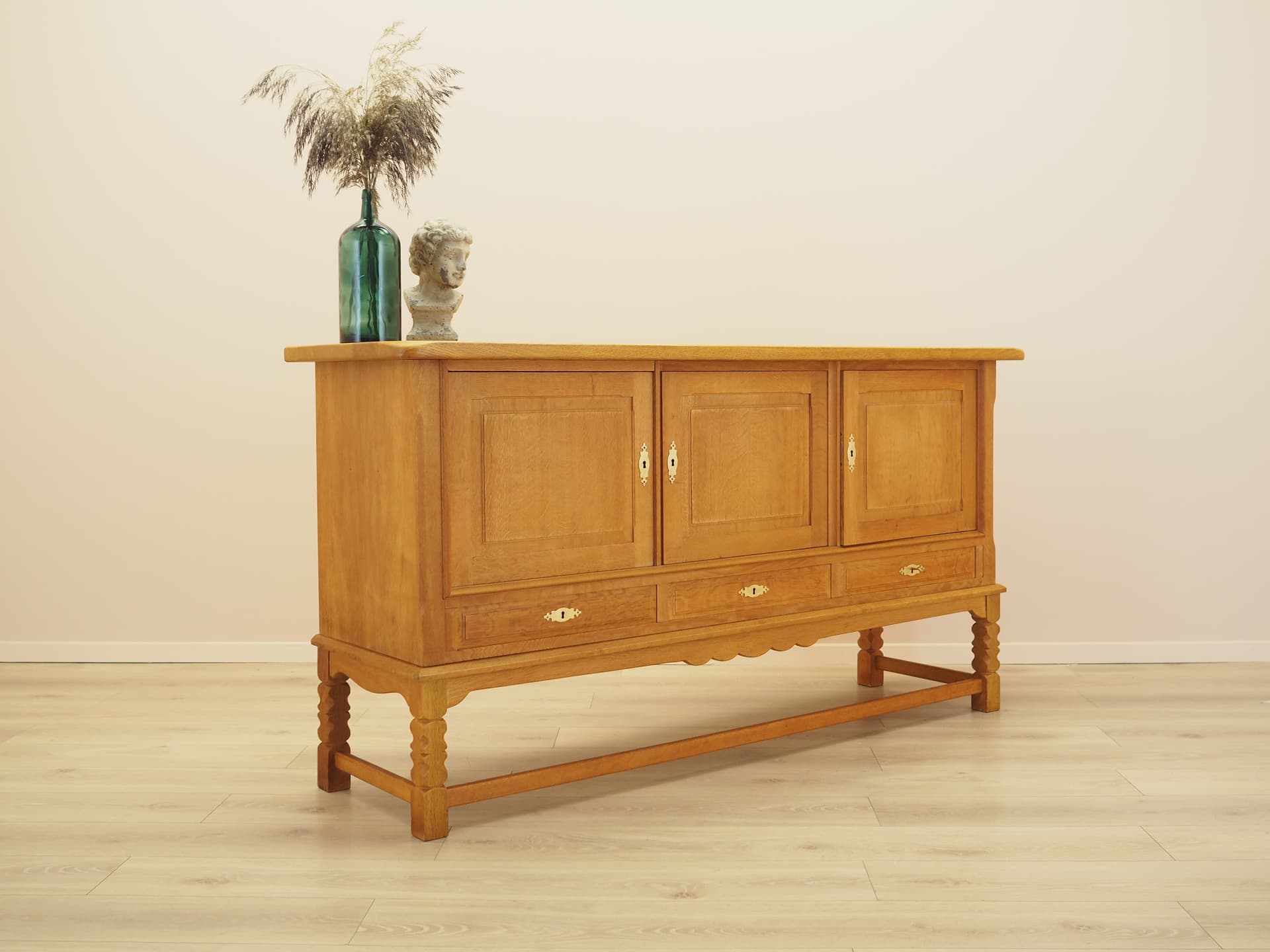 Sideboard, brown oak, by H. Kjærnulf, Denmark, 1960s. - 389007