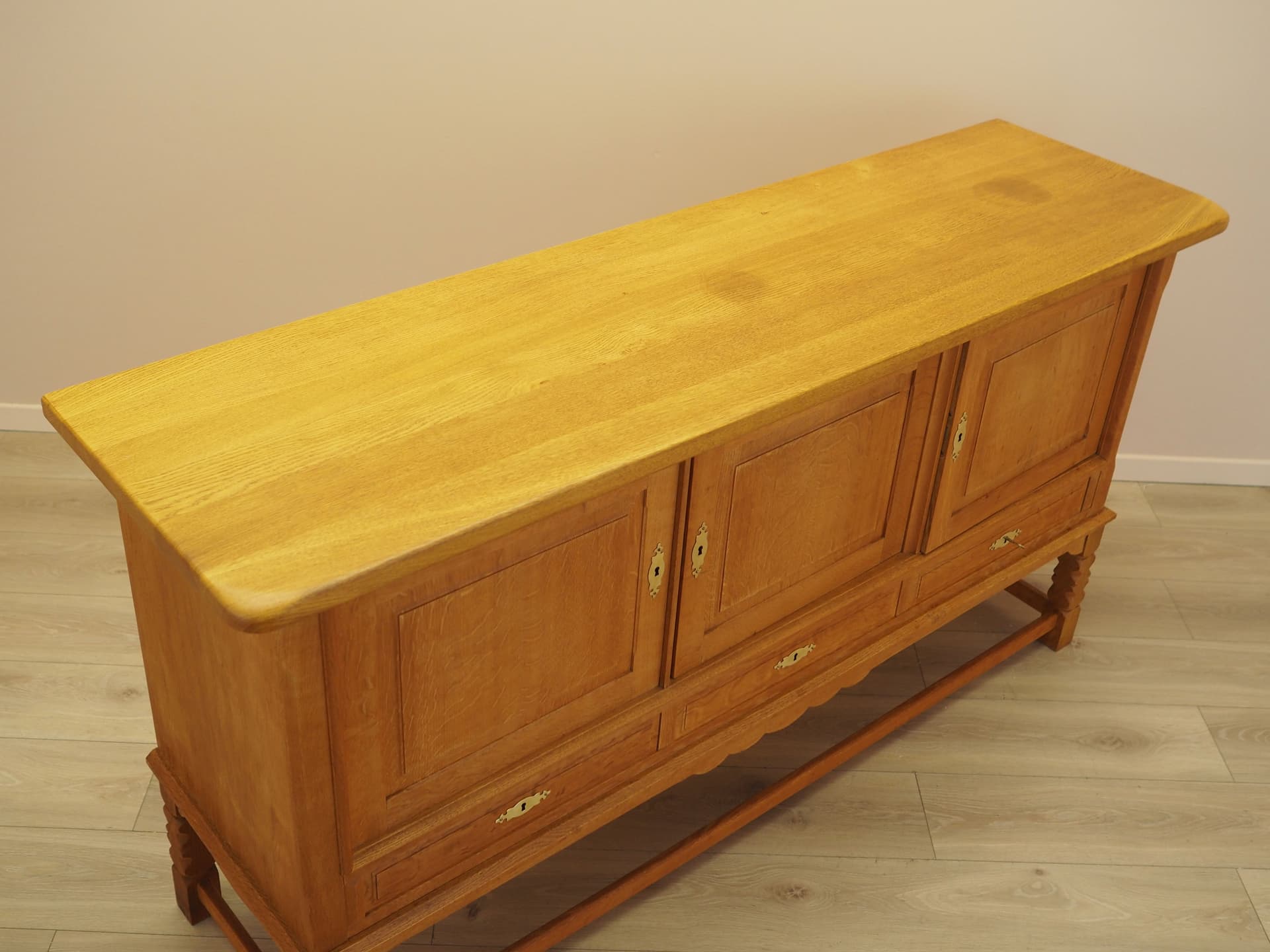 Sideboard, brown oak, by H. Kjærnulf, Denmark, 1960s. - 389011
