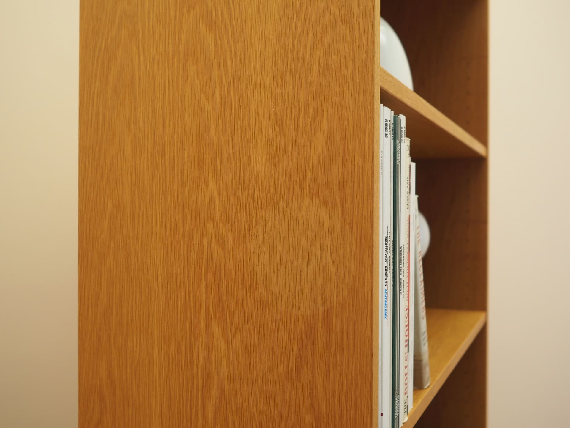 Bookshelf, light ash, Denmark, 1970s. - 389036