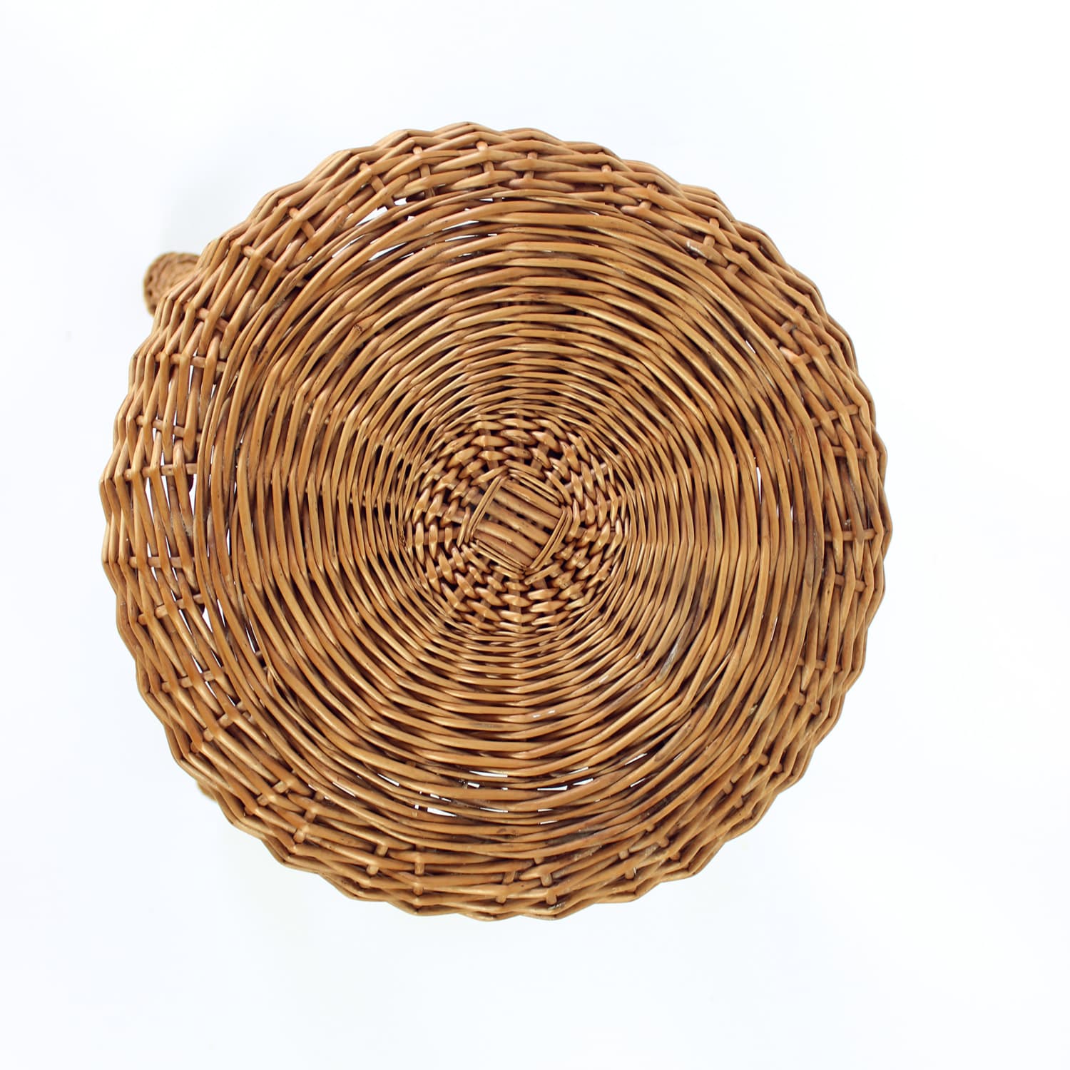 Stool, brown rattan, Czechoslovakia, 1960s - 389395