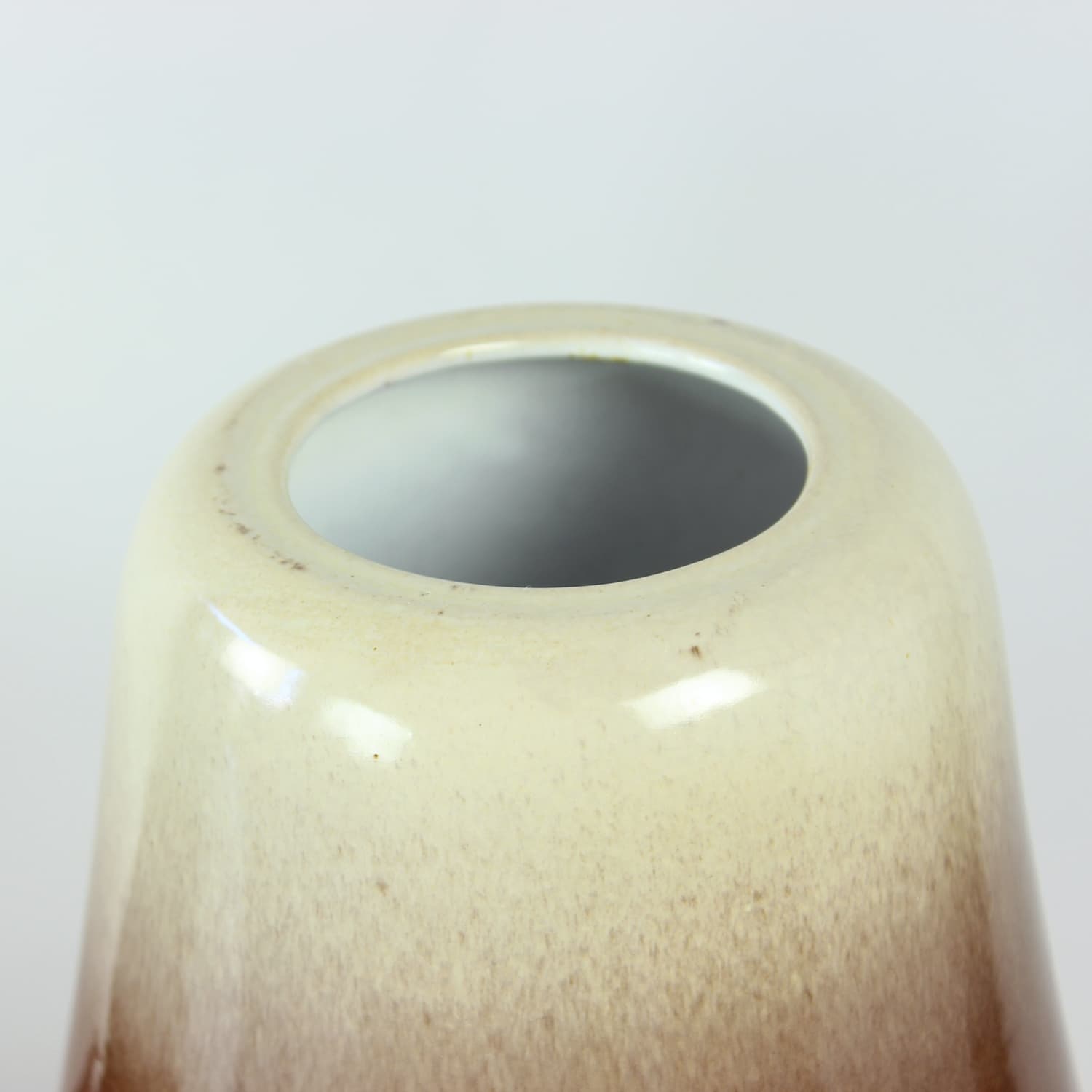 Wazon, brązowy, porcelana, lata 60. - 389440