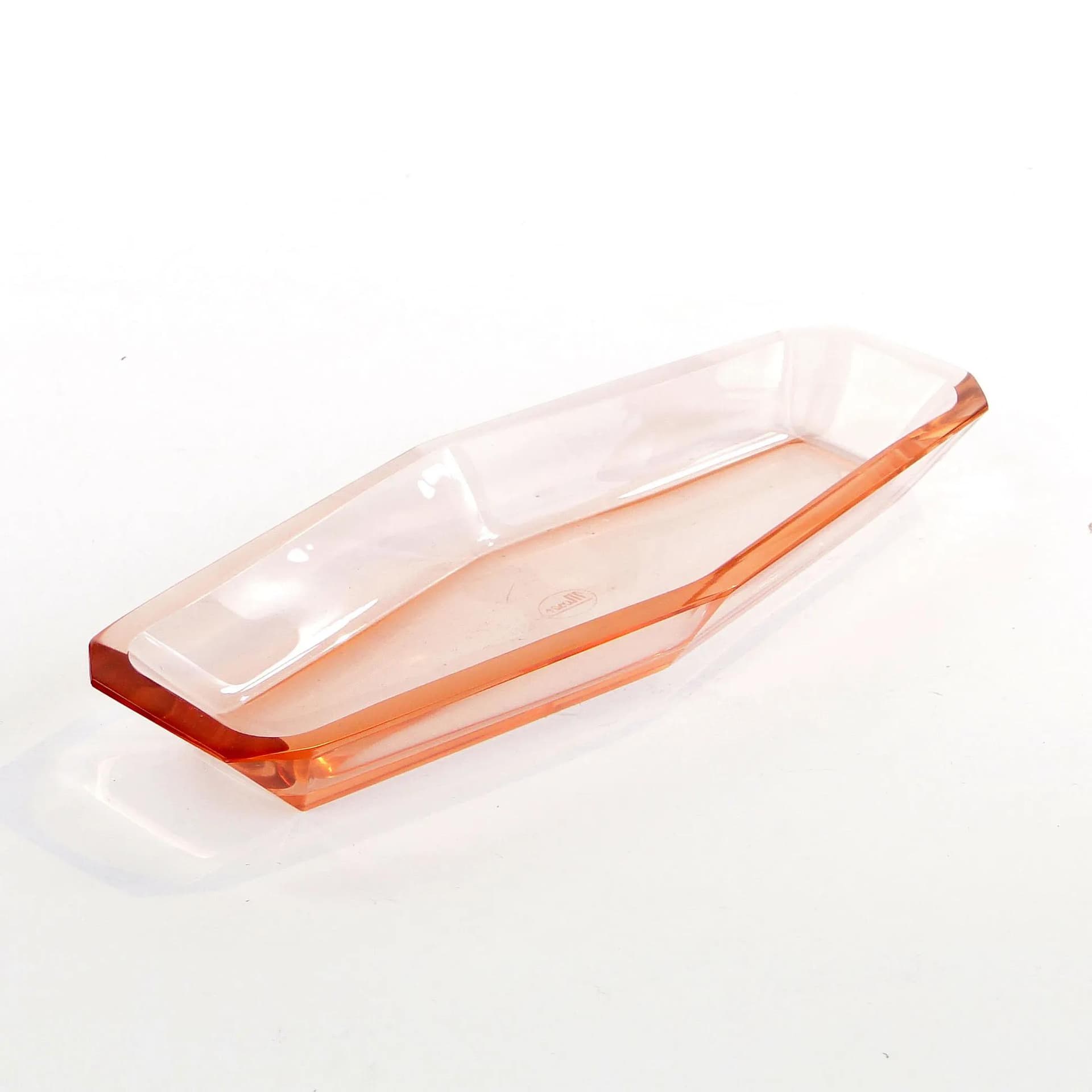 Jewelry Tray Art Deco, clear crystal, Moser, Czechoslovakia, 1930s. - 389719