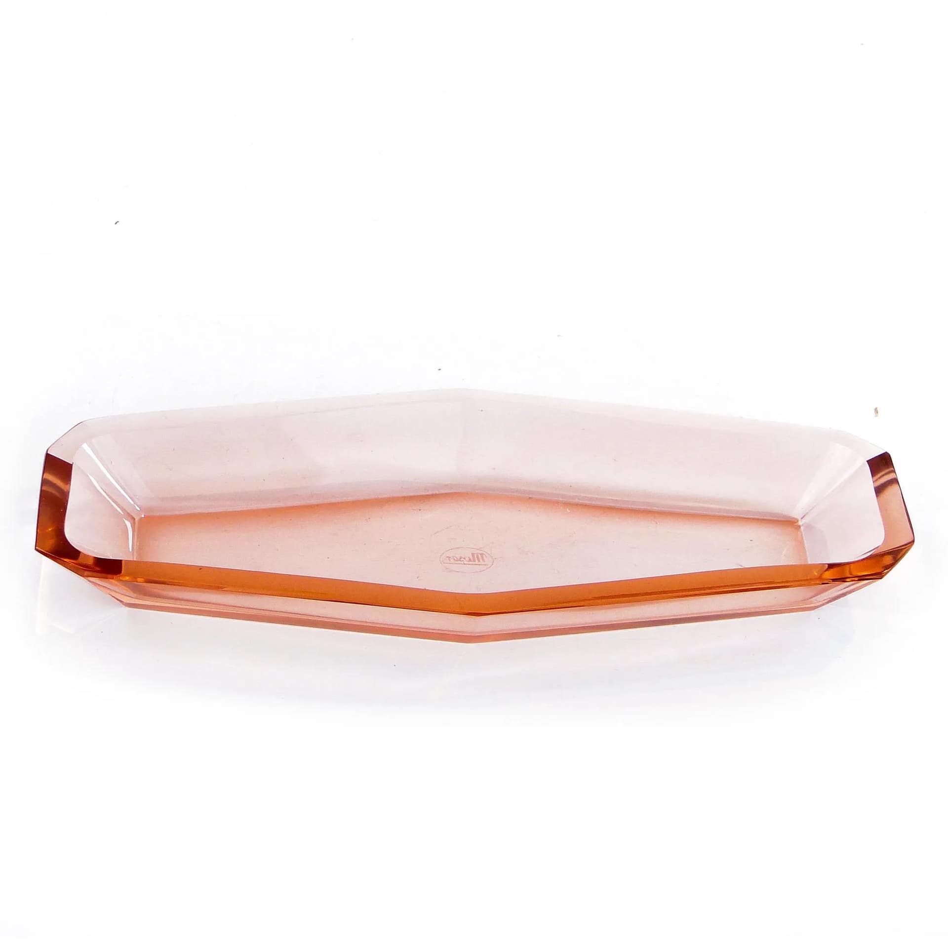 Jewelry Tray Art Deco, clear crystal, Moser, Czechoslovakia, 1930s. - 389718
