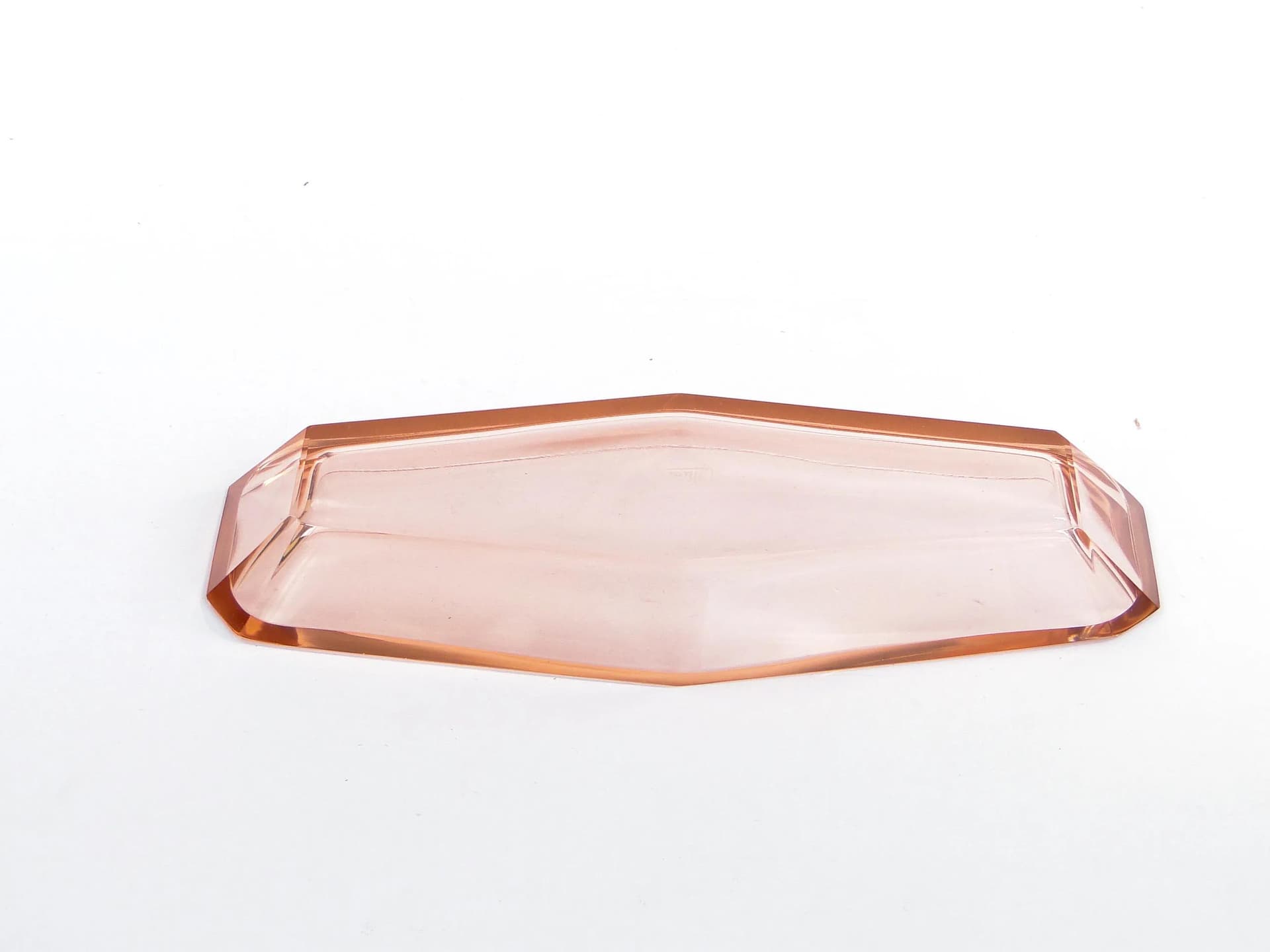 Jewelry Tray Art Deco, clear crystal, Moser, Czechoslovakia, 1930s. - 389723