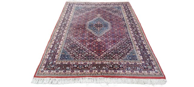Rug Bidjar, 320x200 cm, red blue wool, India - DIMENSION