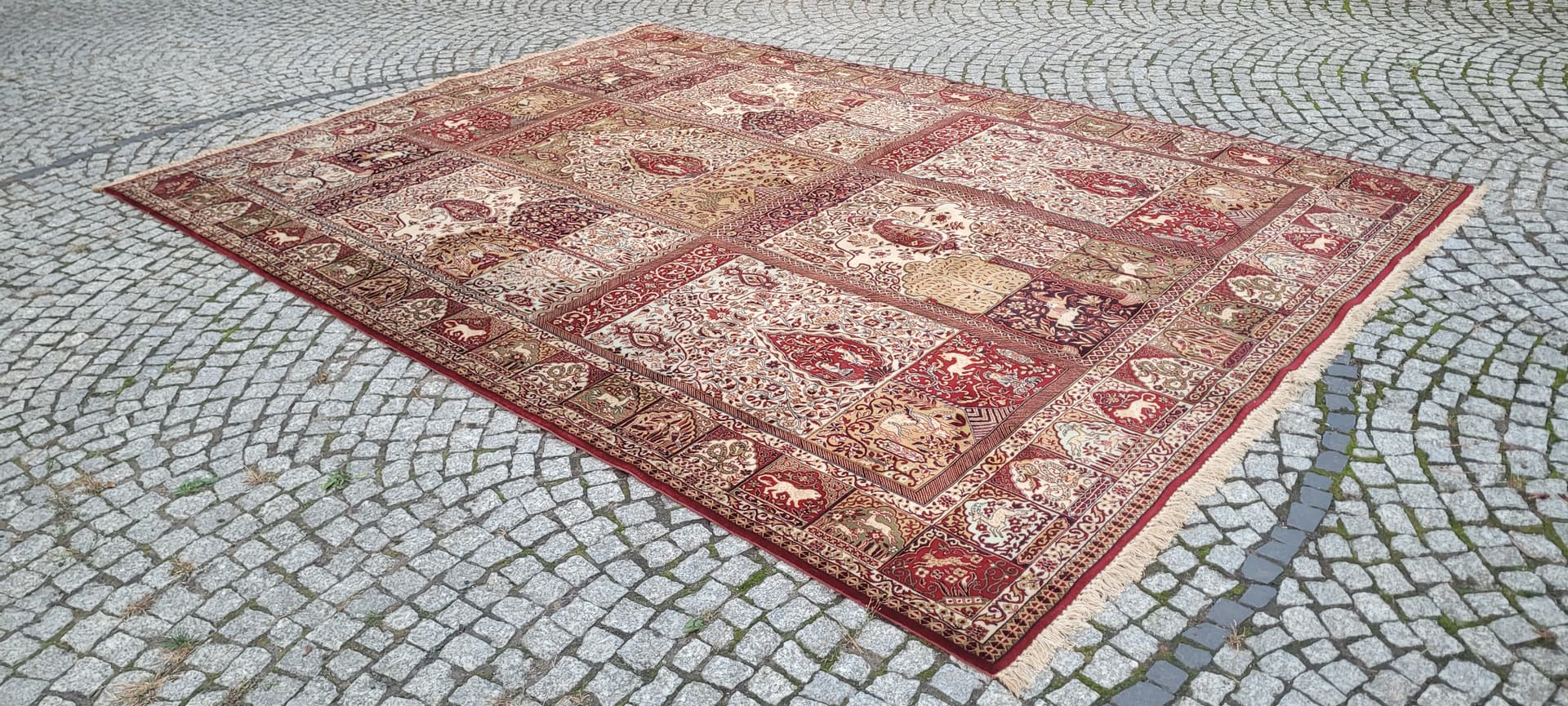Persian rug, 245x350 cm, red multicolor, wool - 389974