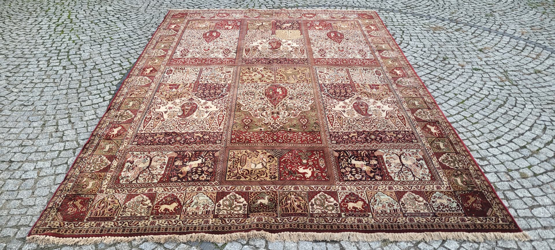 Persian rug, 245x350 cm, red multicolor, wool - 389978