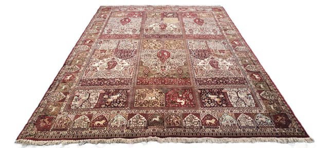 Persian rug, 245x350 cm, red multicolor, wool - DIMENSION