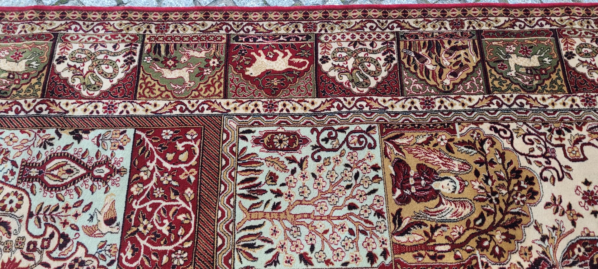 Persian rug, 245x350 cm, red multicolor, wool - 389979
