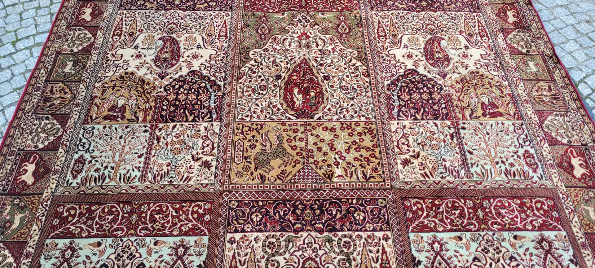 Persian rug, 245x350 cm, red multicolor, wool - 389983