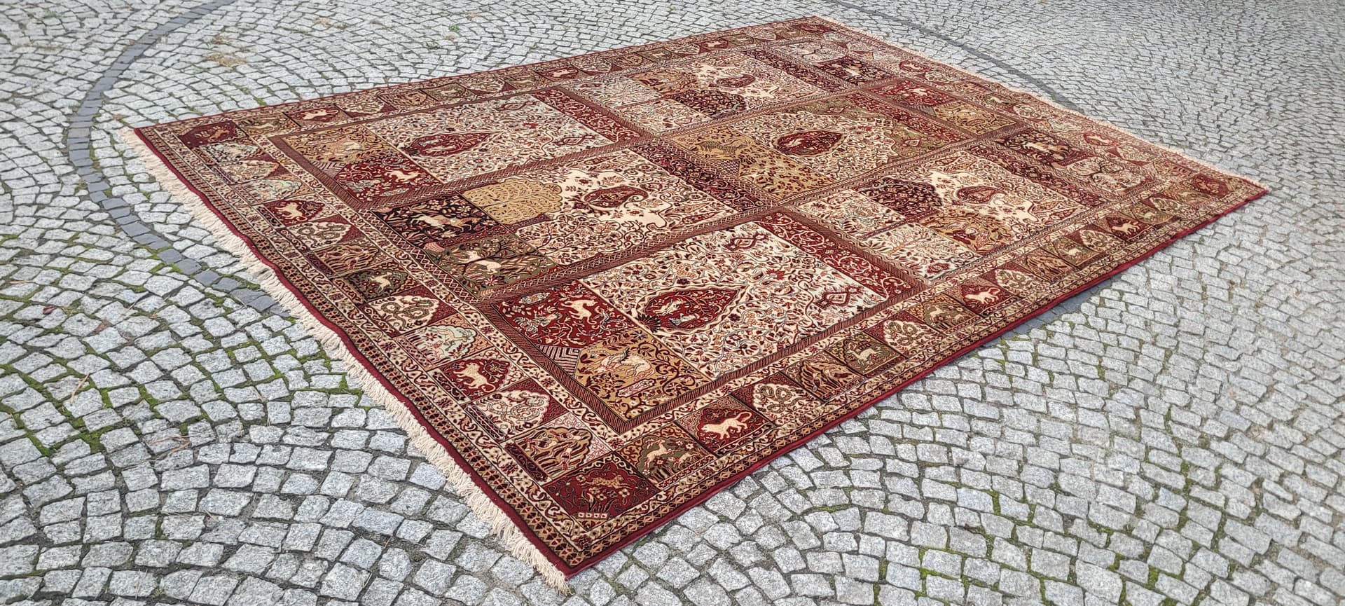 Persian rug, 245x350 cm, red multicolor, wool - 389972