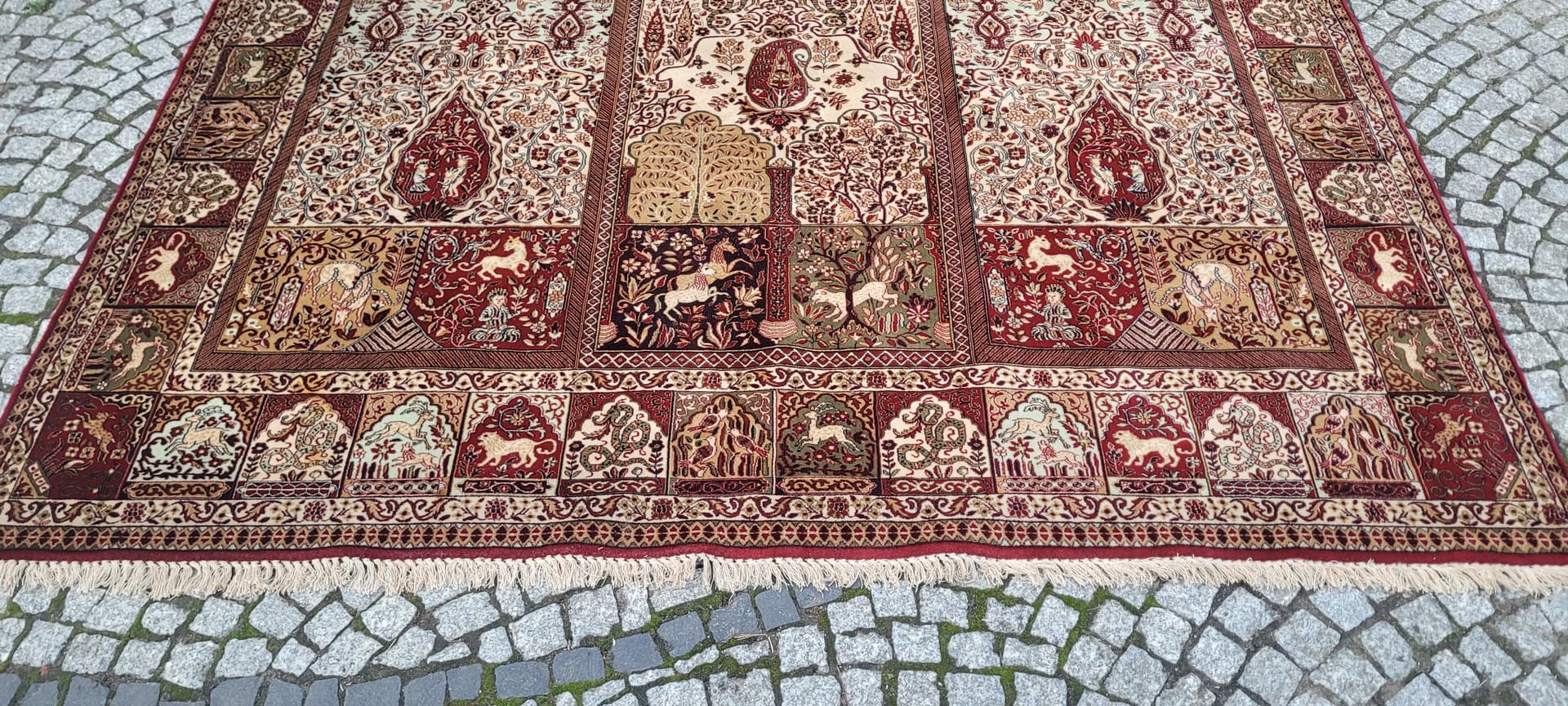 Persian rug, 245x350 cm, red multicolor, wool - 389980
