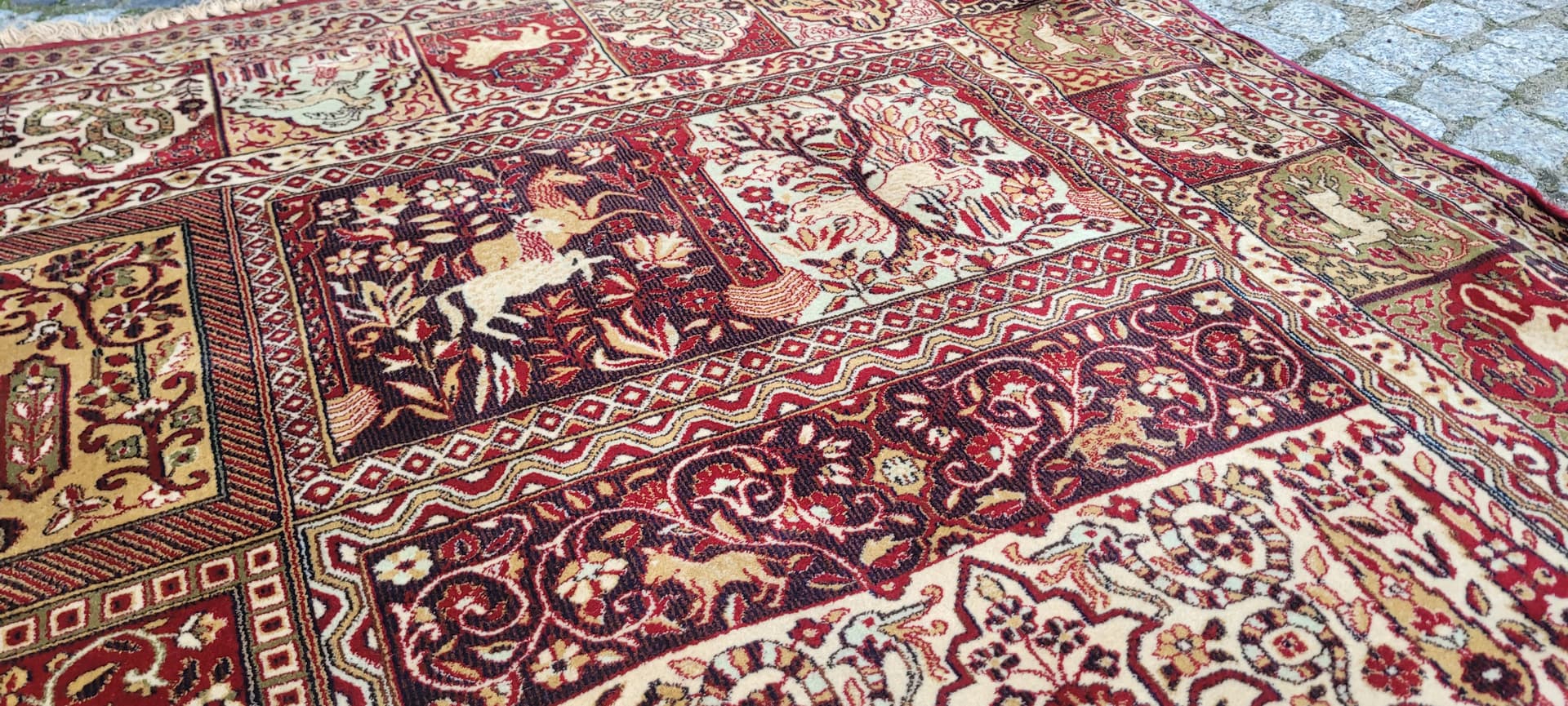 Persian rug, 245x350 cm, red multicolor, wool - 389973