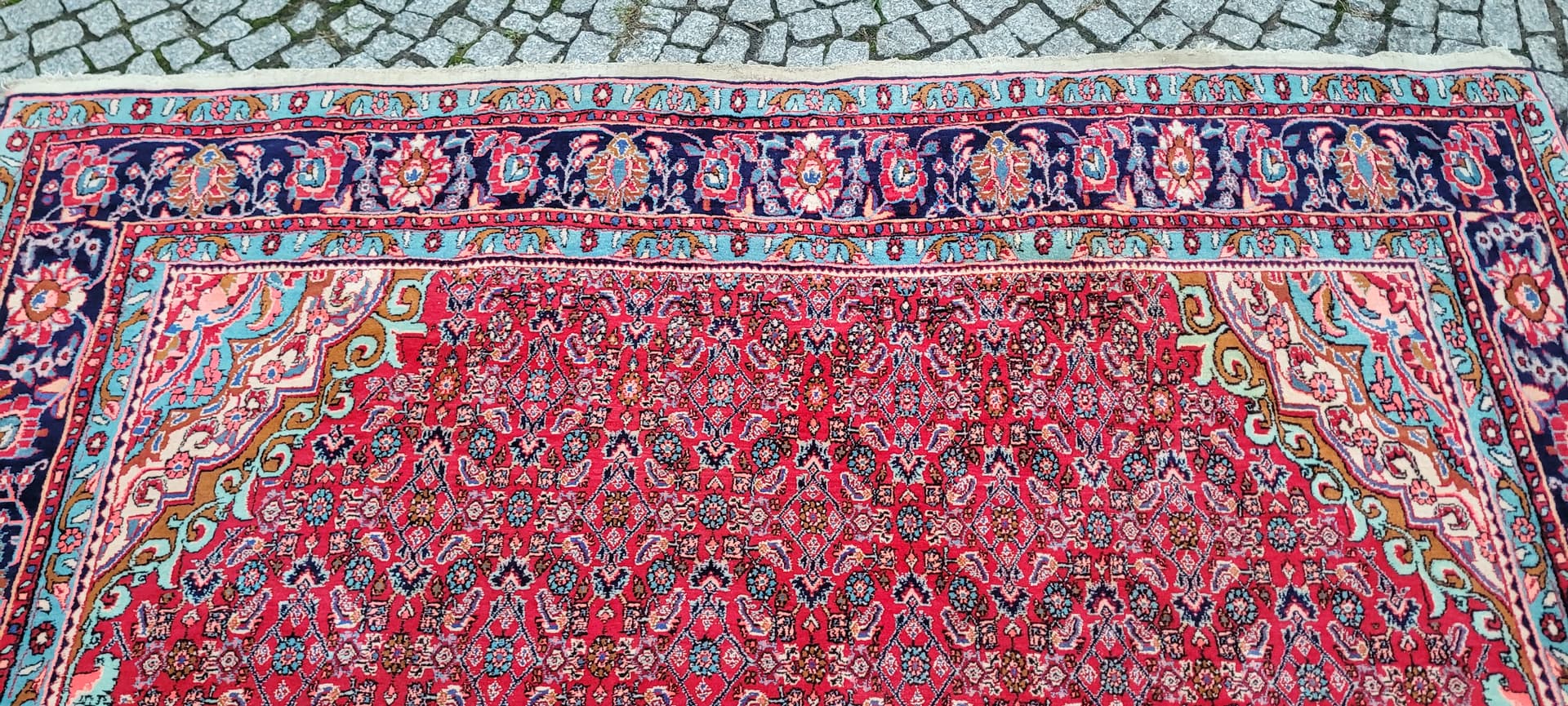 Rug Bidjar 360x225 cm, red, wool, Iran - 390066