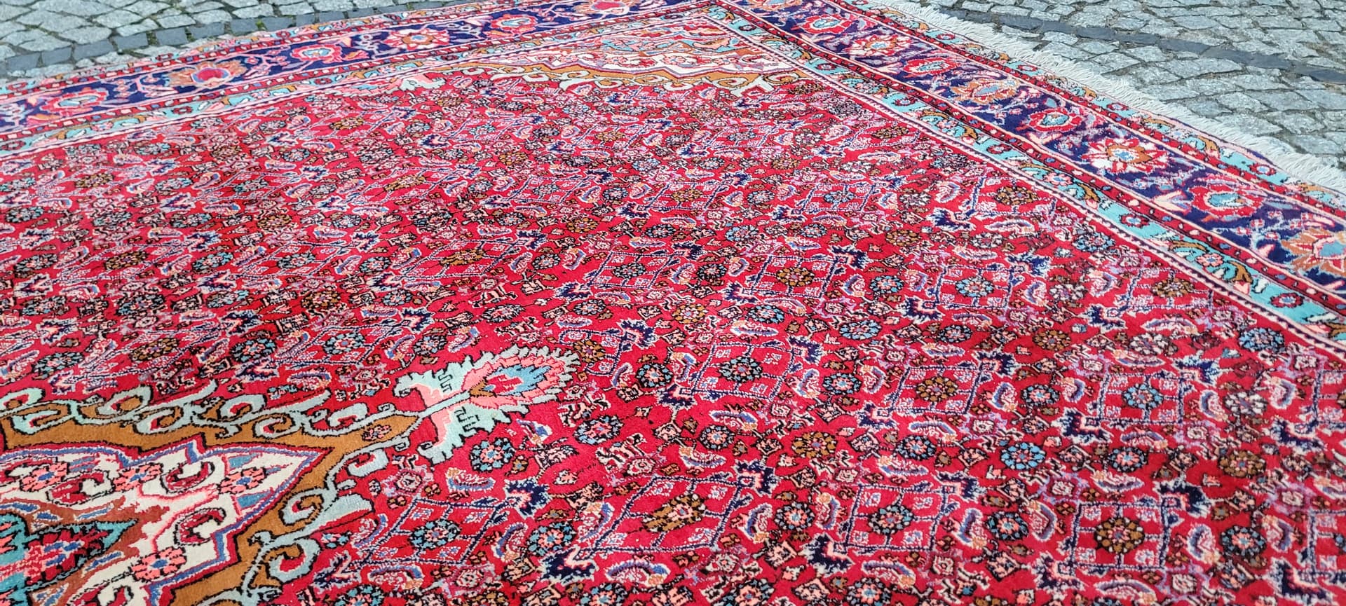 Rug Bidjar 360x225 cm, red, wool, Iran - 390067