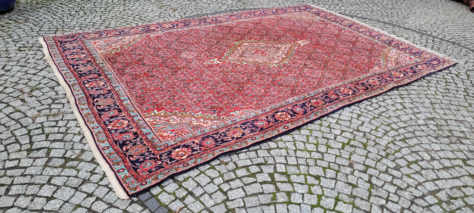 Rug Bidjar 360x225 cm, red, wool, Iran - 390059