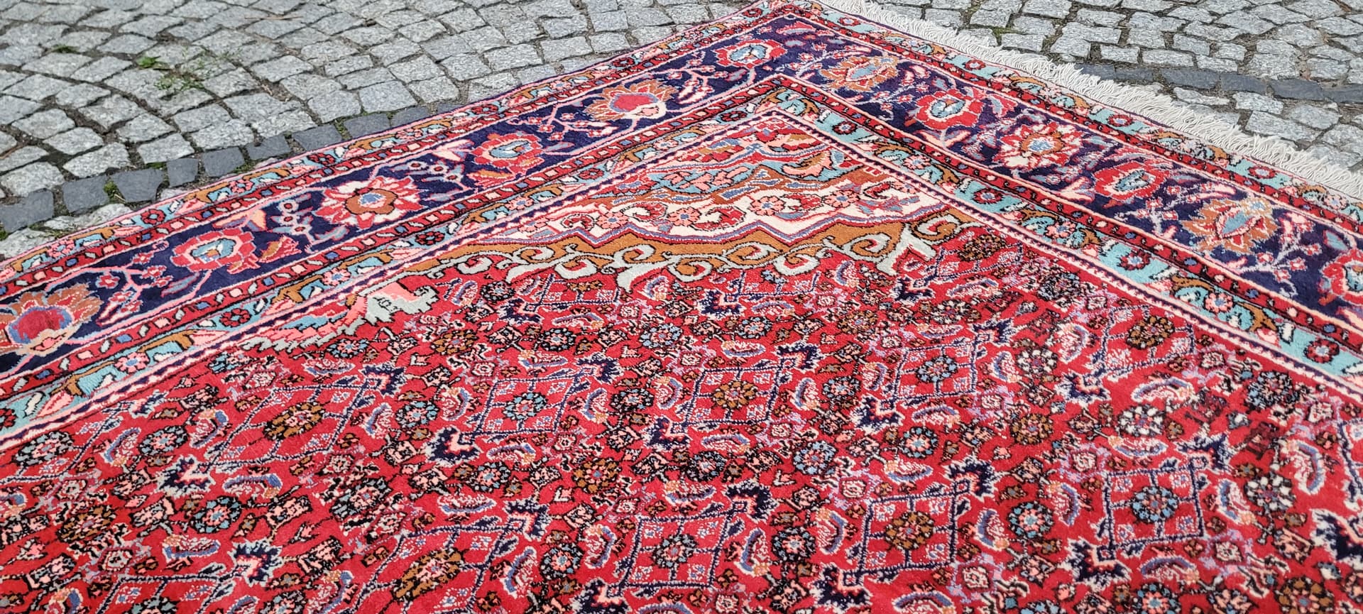 Rug Bidjar 360x225 cm, red, wool, Iran - 390065