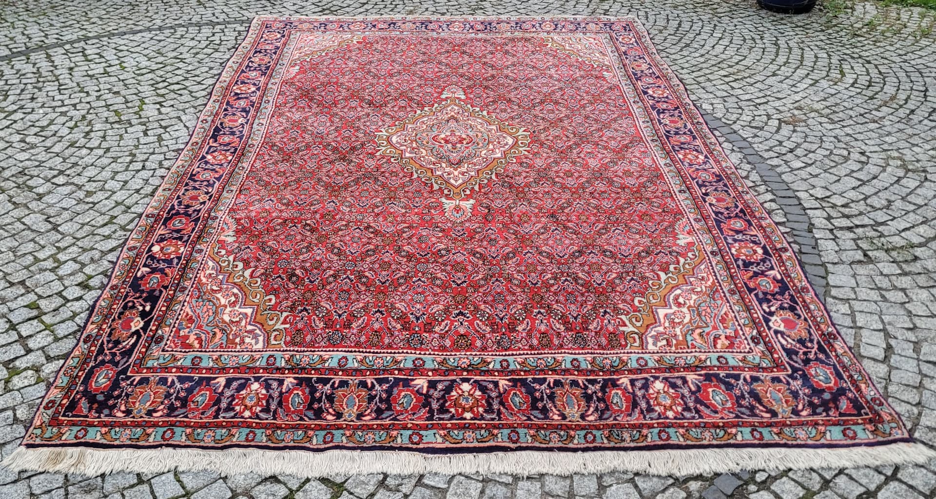 Rug Bidjar 360x225 cm, red, wool, Iran - 390057