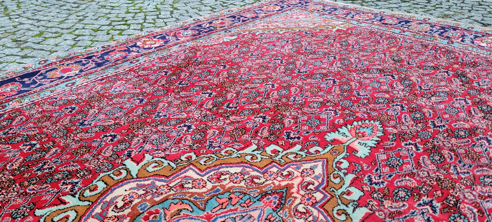 Rug Bidjar 360x225 cm, red, wool, Iran - 390064