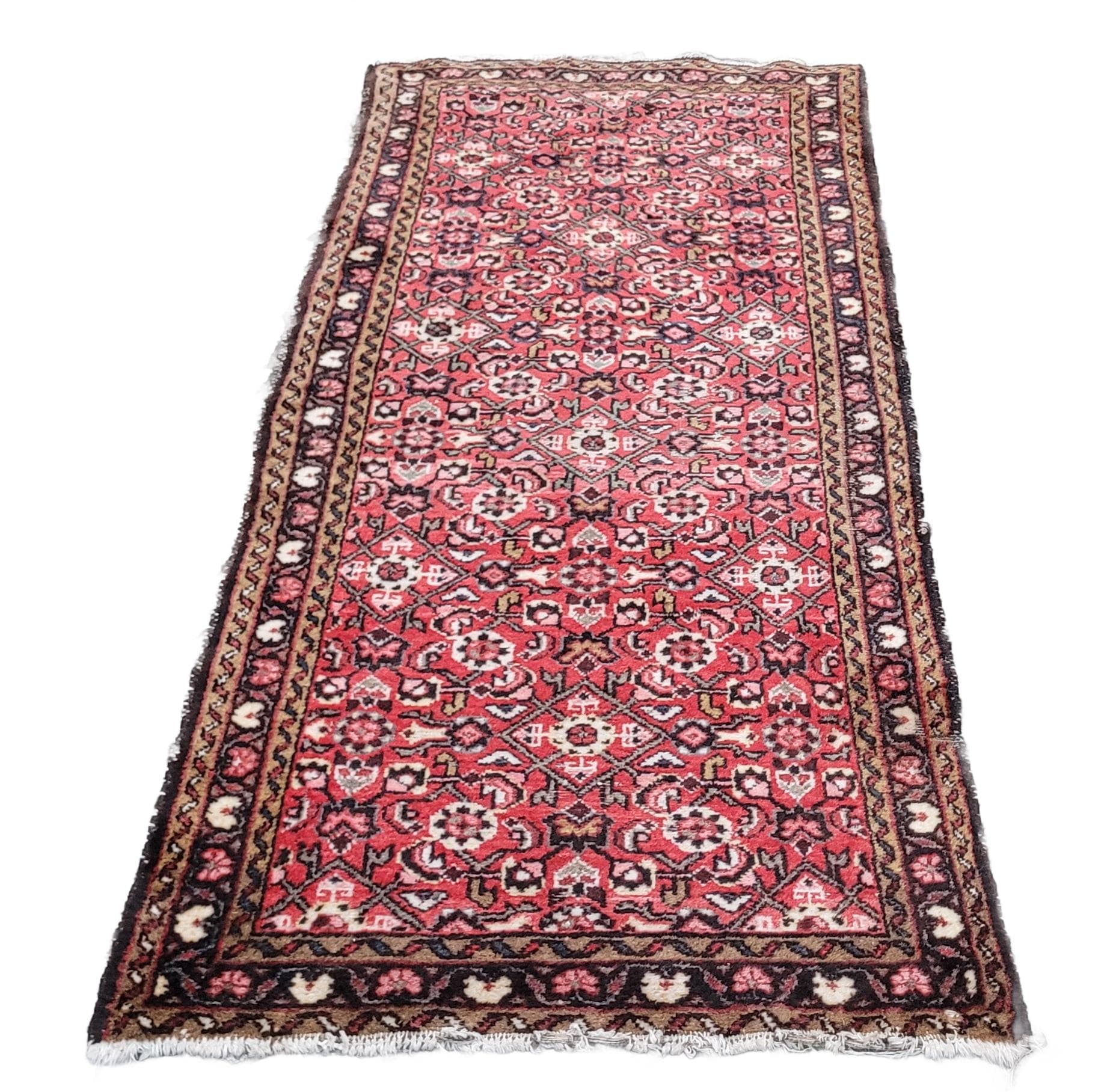Runner Hamadan, 85x206 cm, red, wool, Iran, early 20th c.