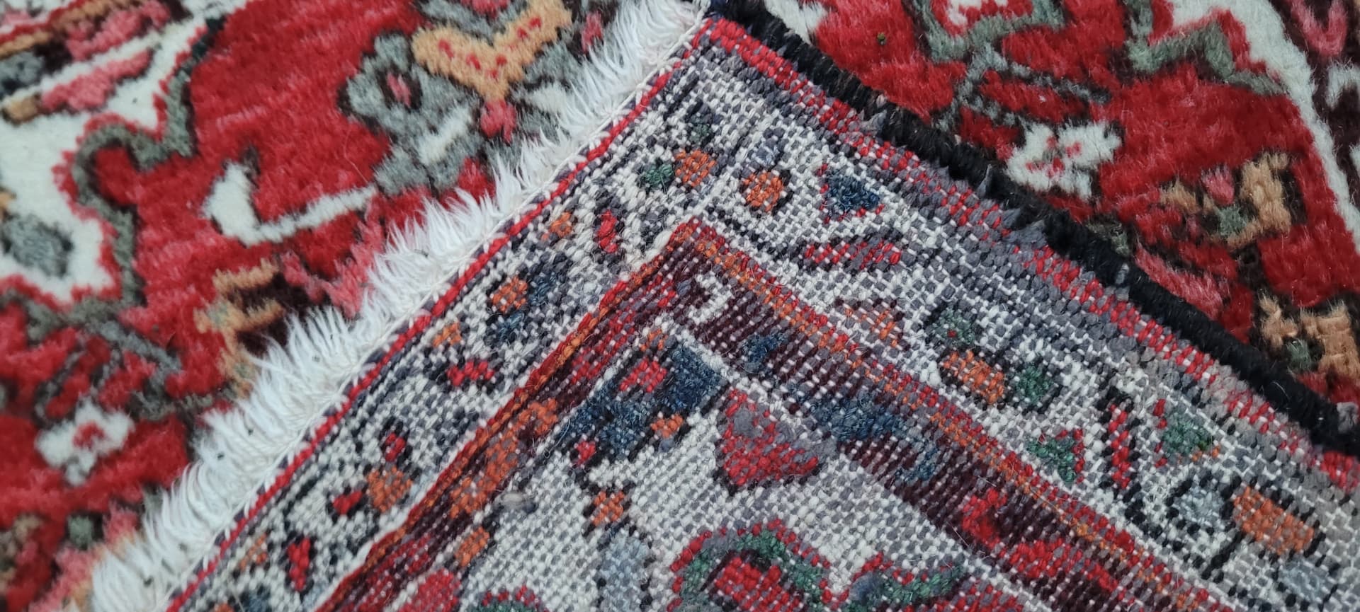 Runner rug Hamadan 85x55 cm, red, wool, Iran, early 20th c. - 390352