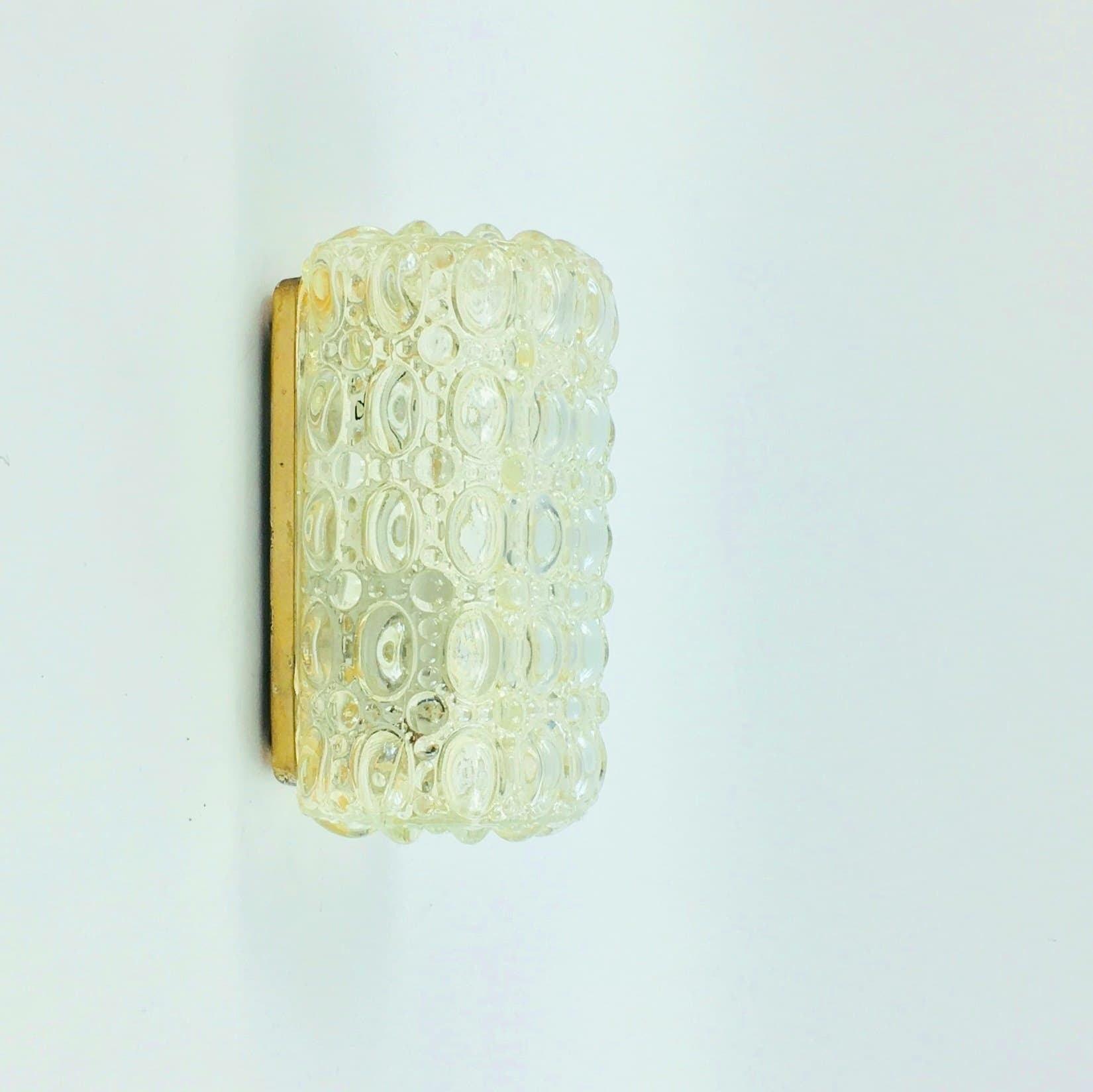 Pair of wall sconces Sirius, yellow glass, by H. Tynell, Limburg, Germany, 1960s. - 390430