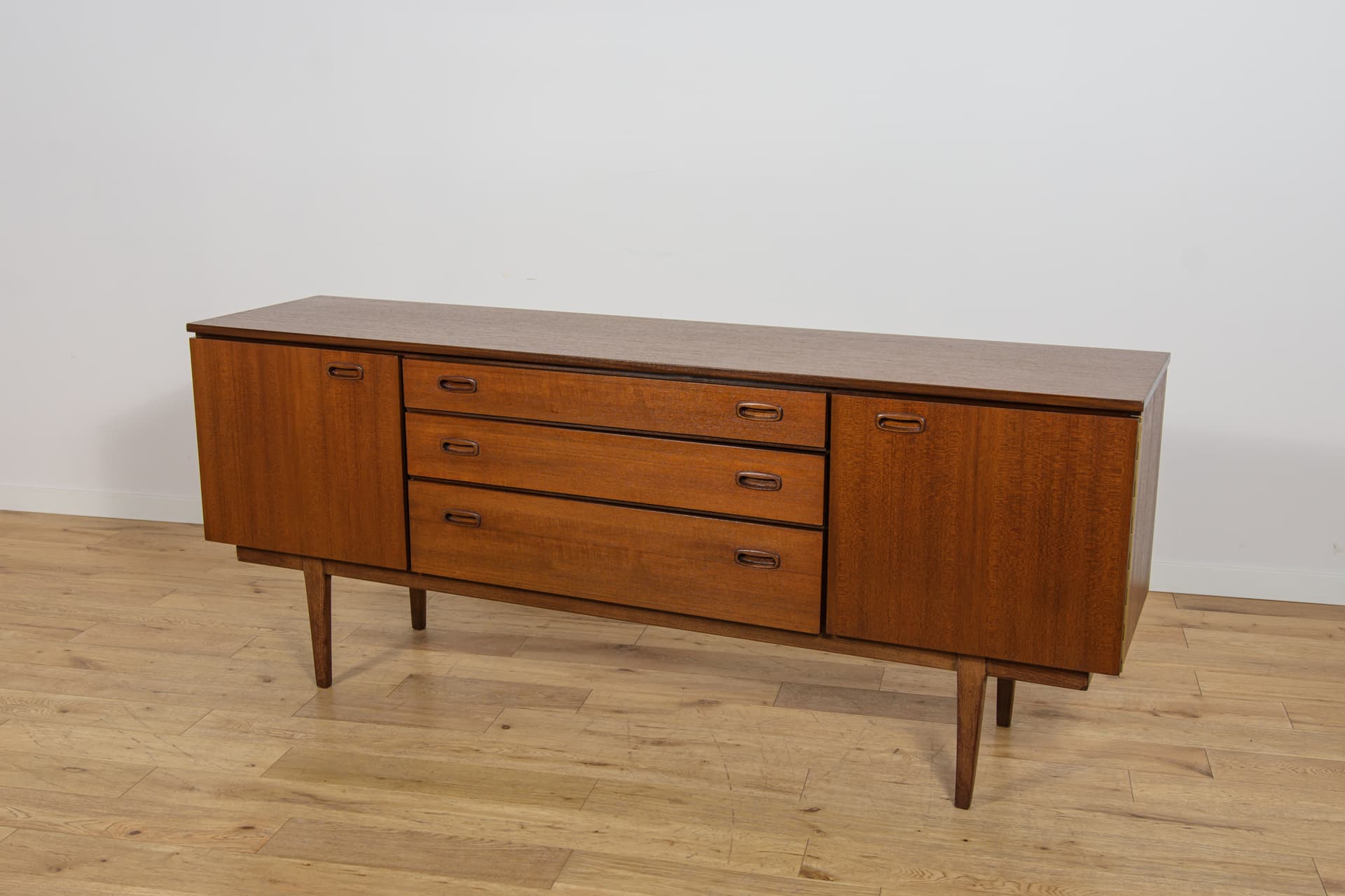 Komoda, Nathan Furniture, teak brązowy, Wielka Brytania, lata 60. - 390451