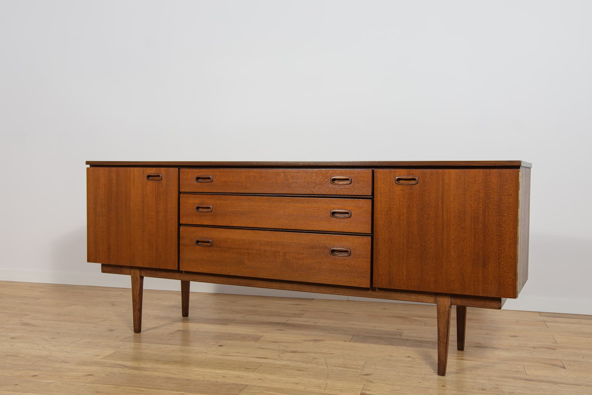 Komoda, Nathan Furniture, teak brązowy, Wielka Brytania, lata 60. - 390452