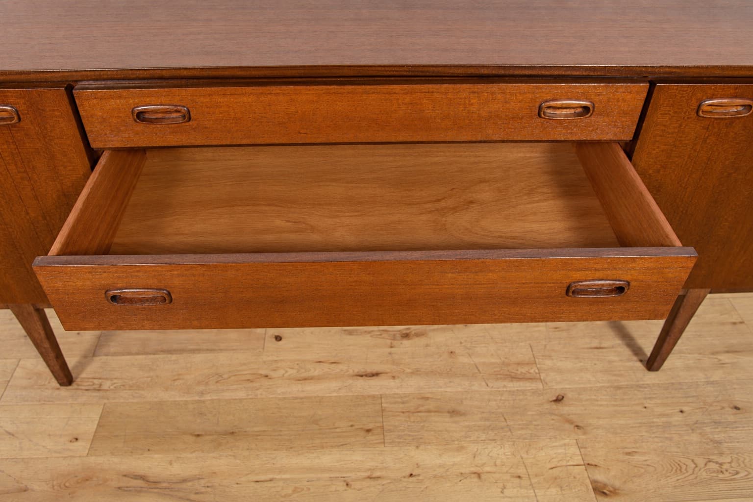 Komoda, Nathan Furniture, teak brązowy, Wielka Brytania, lata 60. - 390459