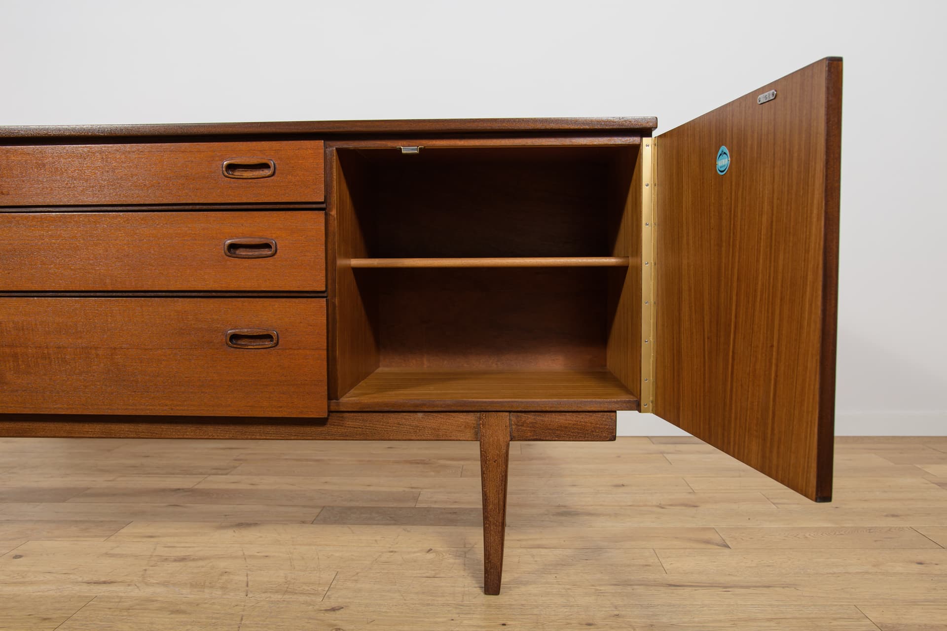 Komoda, Nathan Furniture, teak brązowy, Wielka Brytania, lata 60. - 390461