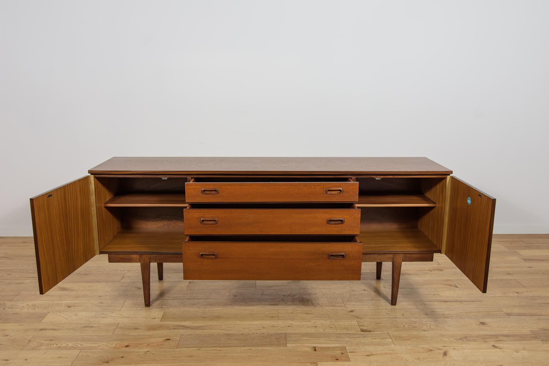 Komoda, Nathan Furniture, teak brązowy, Wielka Brytania, lata 60. - 390456