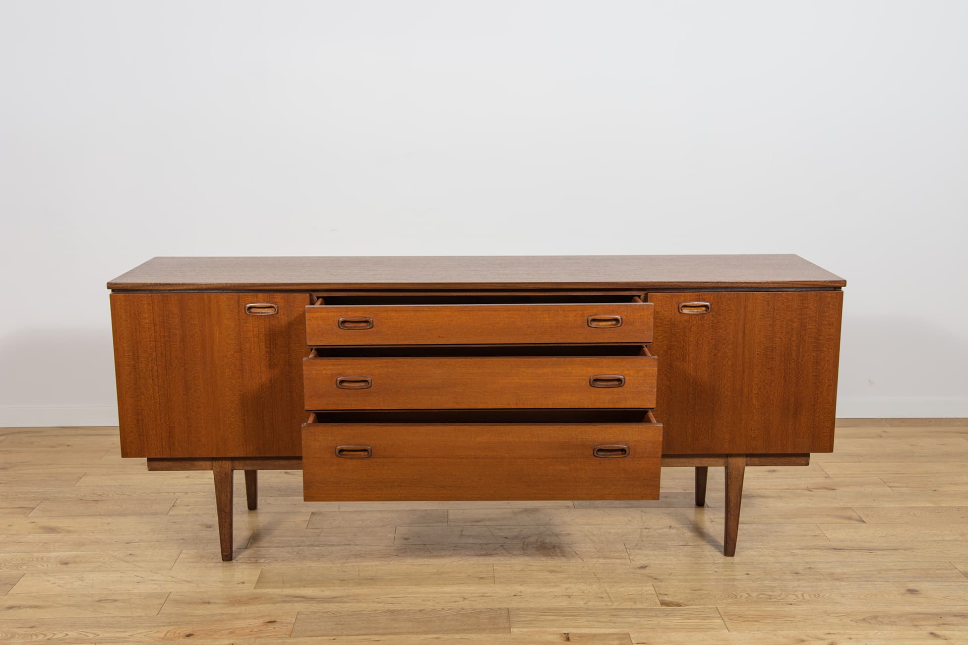 Komoda, Nathan Furniture, teak brązowy, Wielka Brytania, lata 60. - 390457