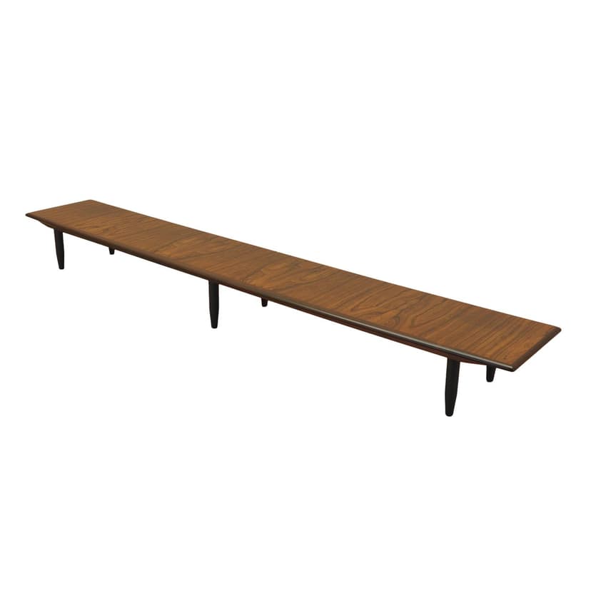 Sideboard ekspozycyjny, palisander brązowy, nogi czarne, Dania, lata 60.