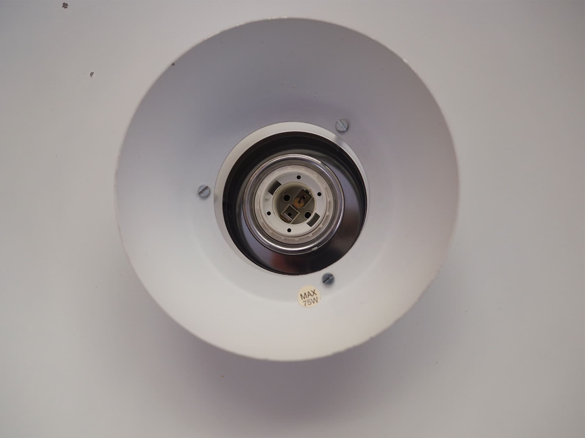 Pendant Lamp, silver metal, Denmark, 1970s. - 390622