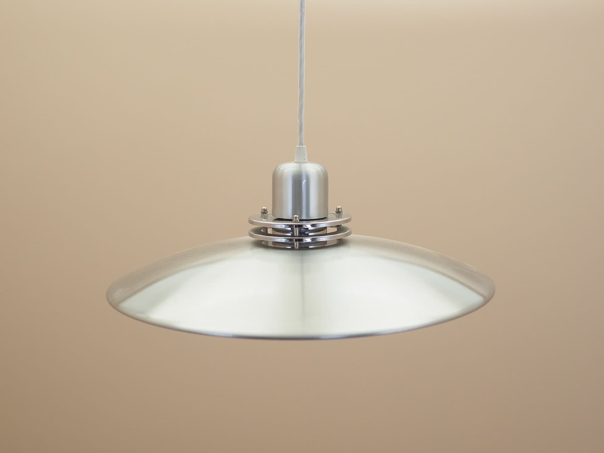 Pendant Lamp, silver metal, Denmark, 1970s. - 390614