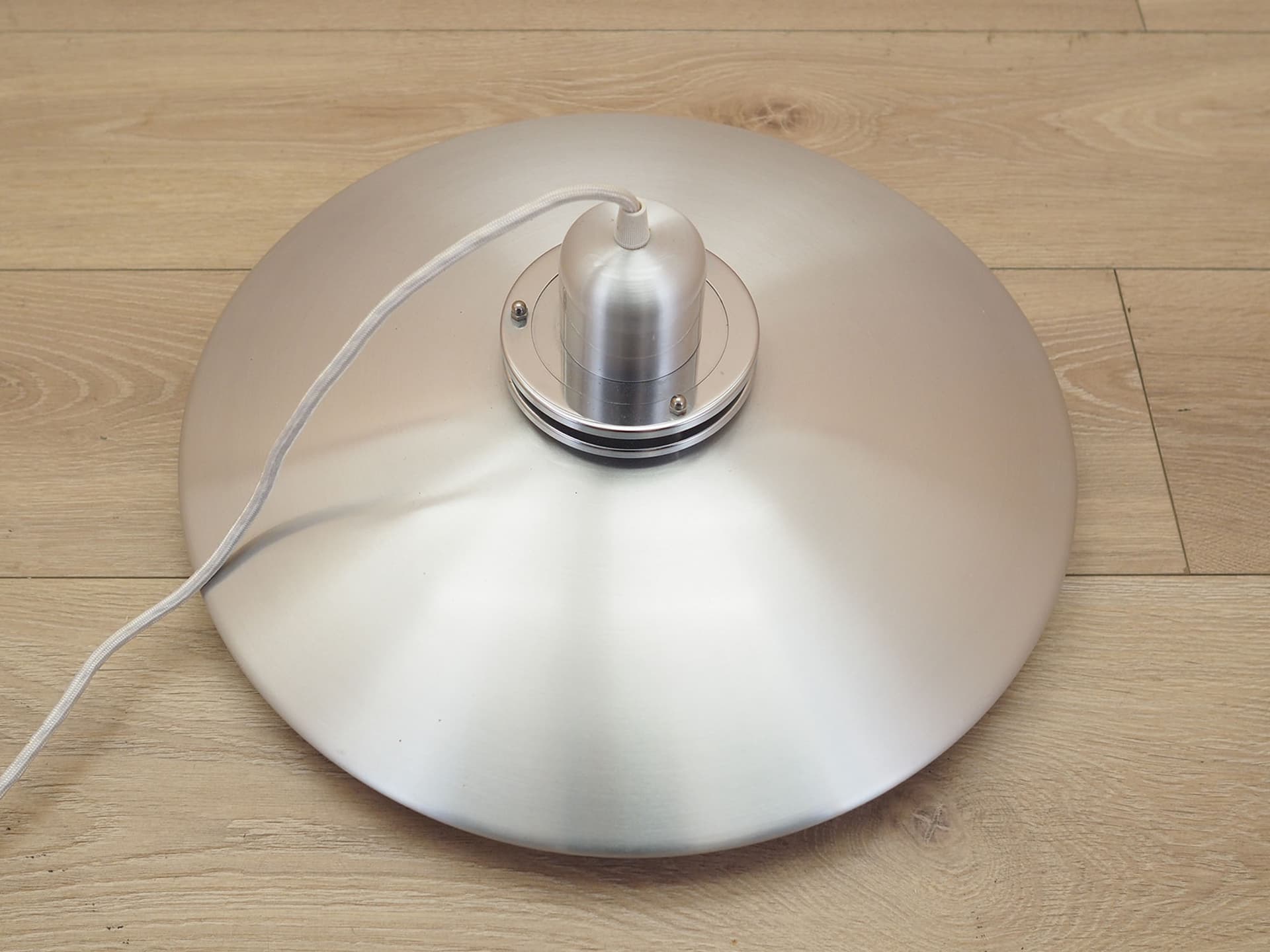 Pendant Lamp, silver metal, Denmark, 1970s. - 390618