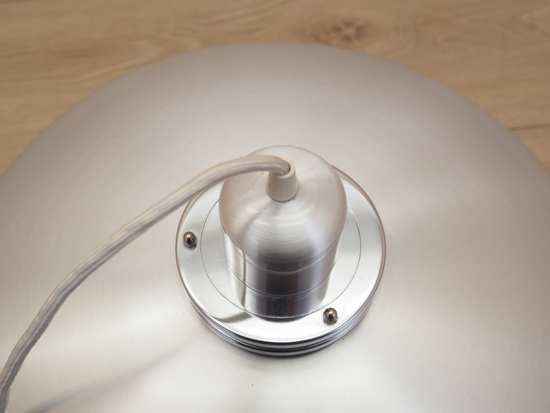 Pendant Lamp, silver metal, Denmark, 1970s. - 390617