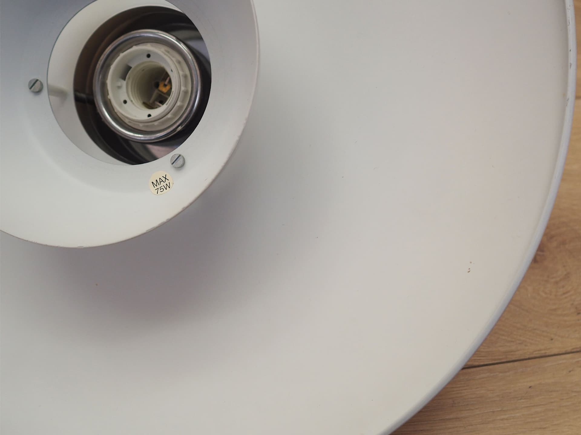 Pendant Lamp, silver metal, Denmark, 1970s. - 390621