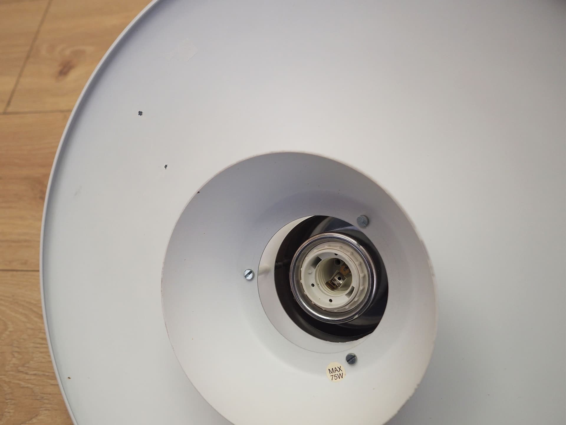 Pendant Lamp, silver metal, Denmark, 1970s. - 390620