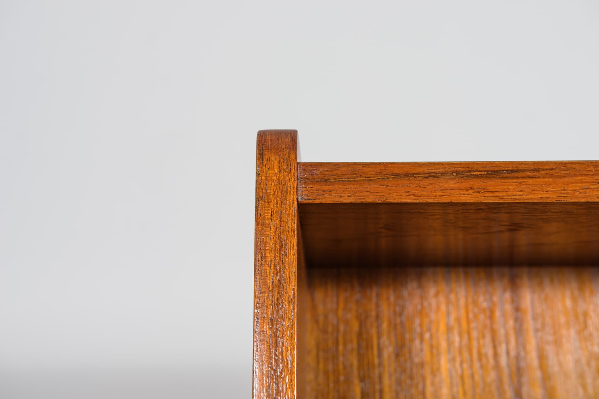 Bookcase, brown teak, by J. Sorth, Bornholms Møbelfabrik, Denmark, 1960s. - 390643