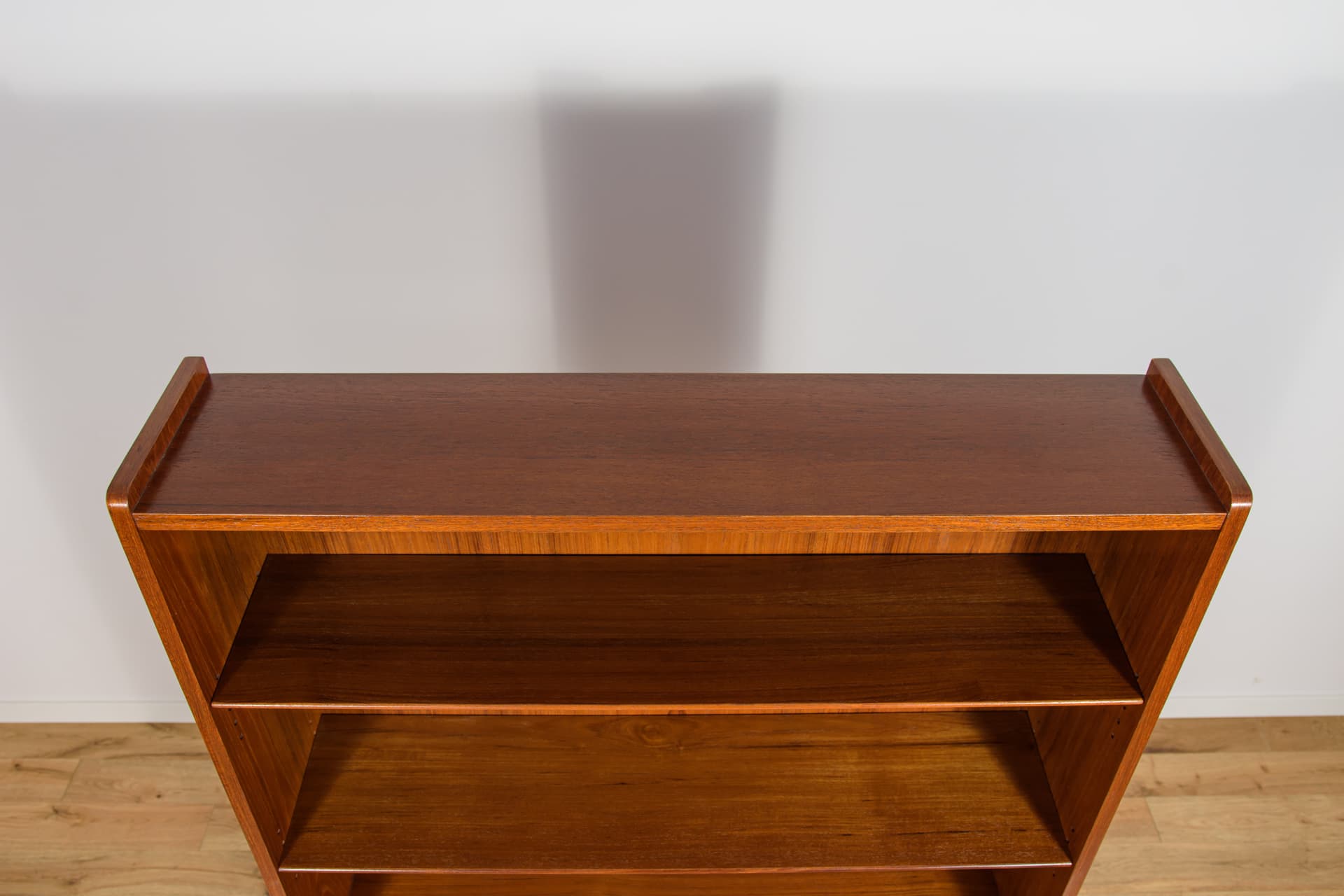 Bookcase, brown teak, by J. Sorth, Bornholms Møbelfabrik, Denmark, 1960s. - 390638