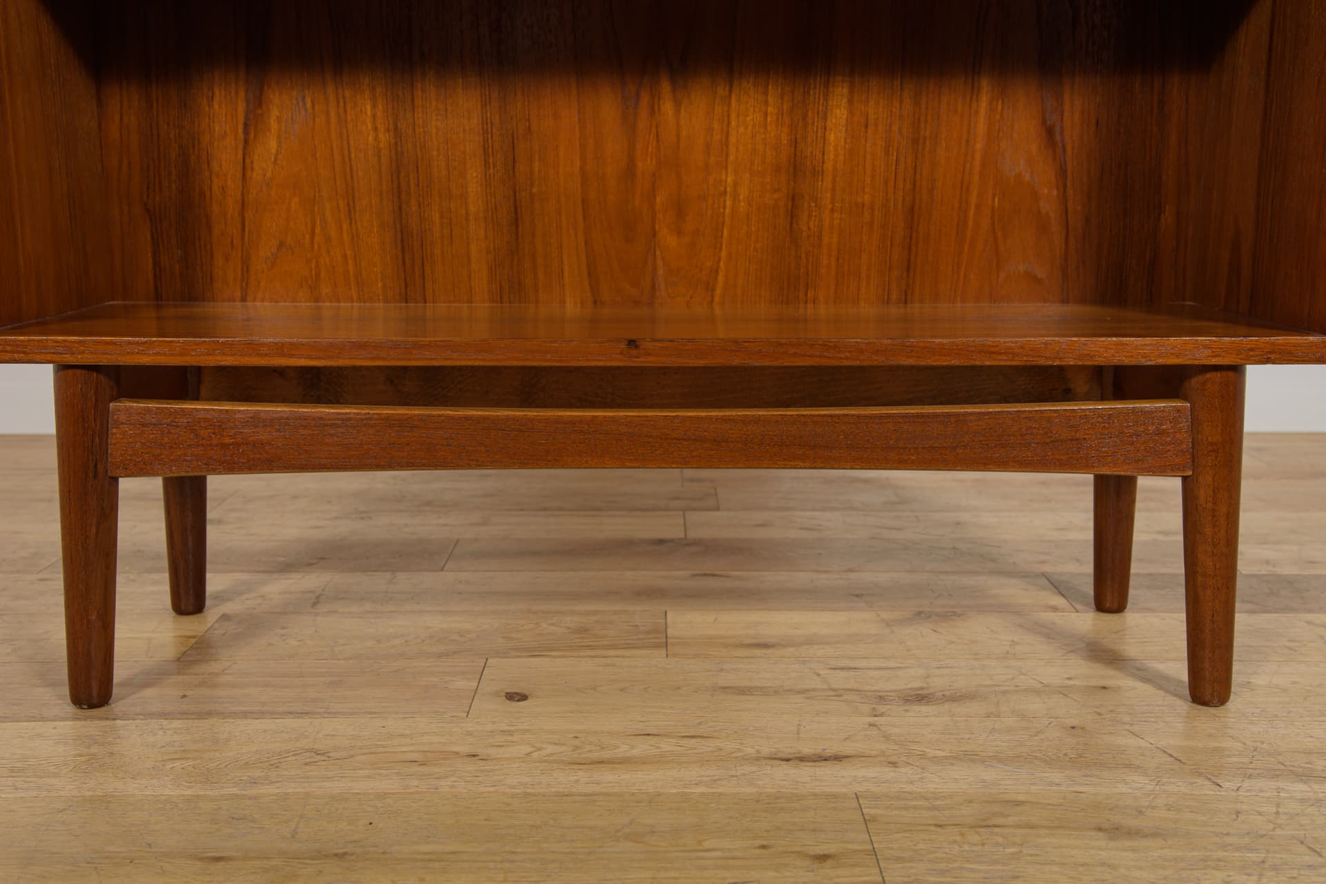 Bookcase, brown teak, by J. Sorth, Bornholms Møbelfabrik, Denmark, 1960s. - 390645