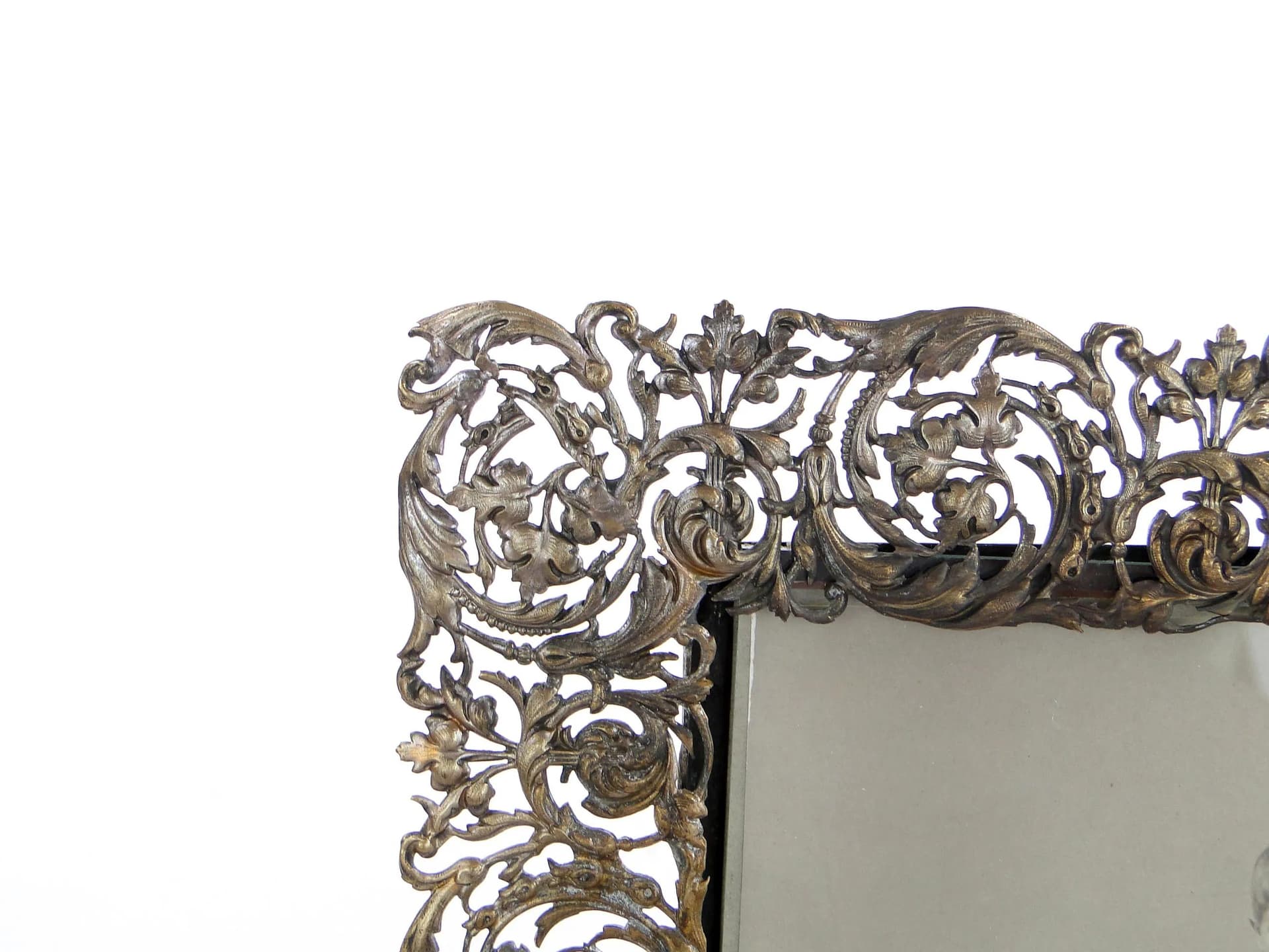Standing photo frame, silver, brass, Poland, 19th c. - 28907