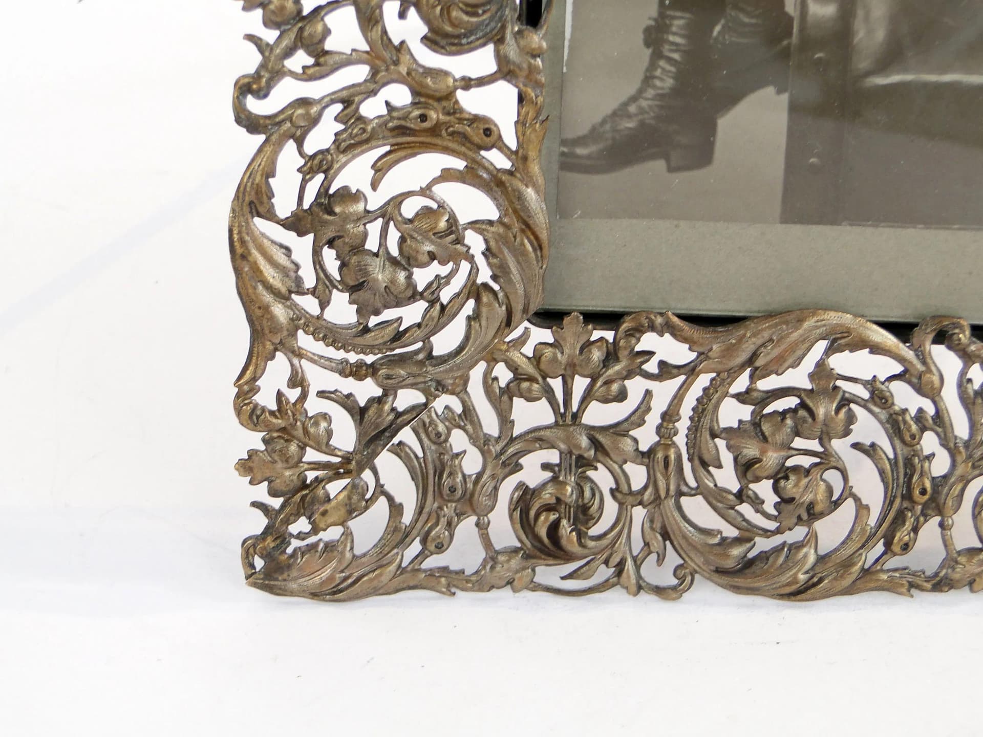 Standing photo frame, silver, brass, Poland, 19th c. - 28908